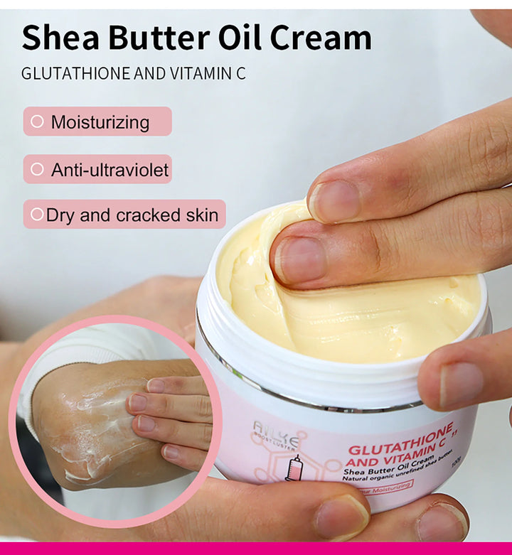 AILKE Luxe Brightening & Moisturizing Body Care Set – Glutathione, Vitamin C & Shea Butter