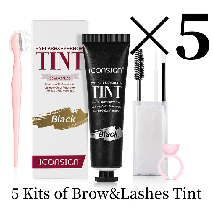 ICONSIGN 3-in-1 Tint Kit for Brows, Lashes & Beard – Long-Lasting Color in Minutes