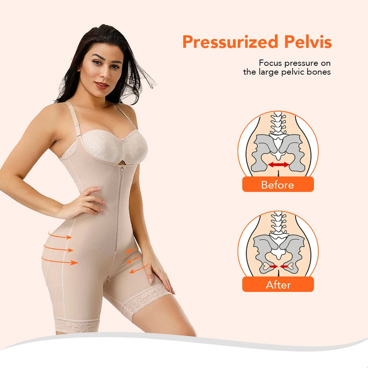 Colombian Waist Trainer Body Shaper – Postpartum Slimming & Butt Lifting Girdle