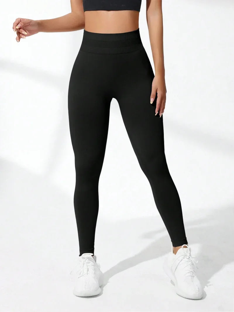 Women's Seamless High Waist Yoga Leggings – Butt Lifting, Breathable, Ankle-Length Workout Pants