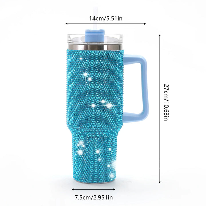GlamHydrate 40oz Luxe Studded Tumbler