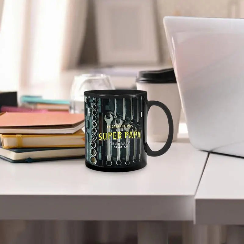 Power Tools Mug – Ceramic Coffee Cup with Toolbox Design (350ml)