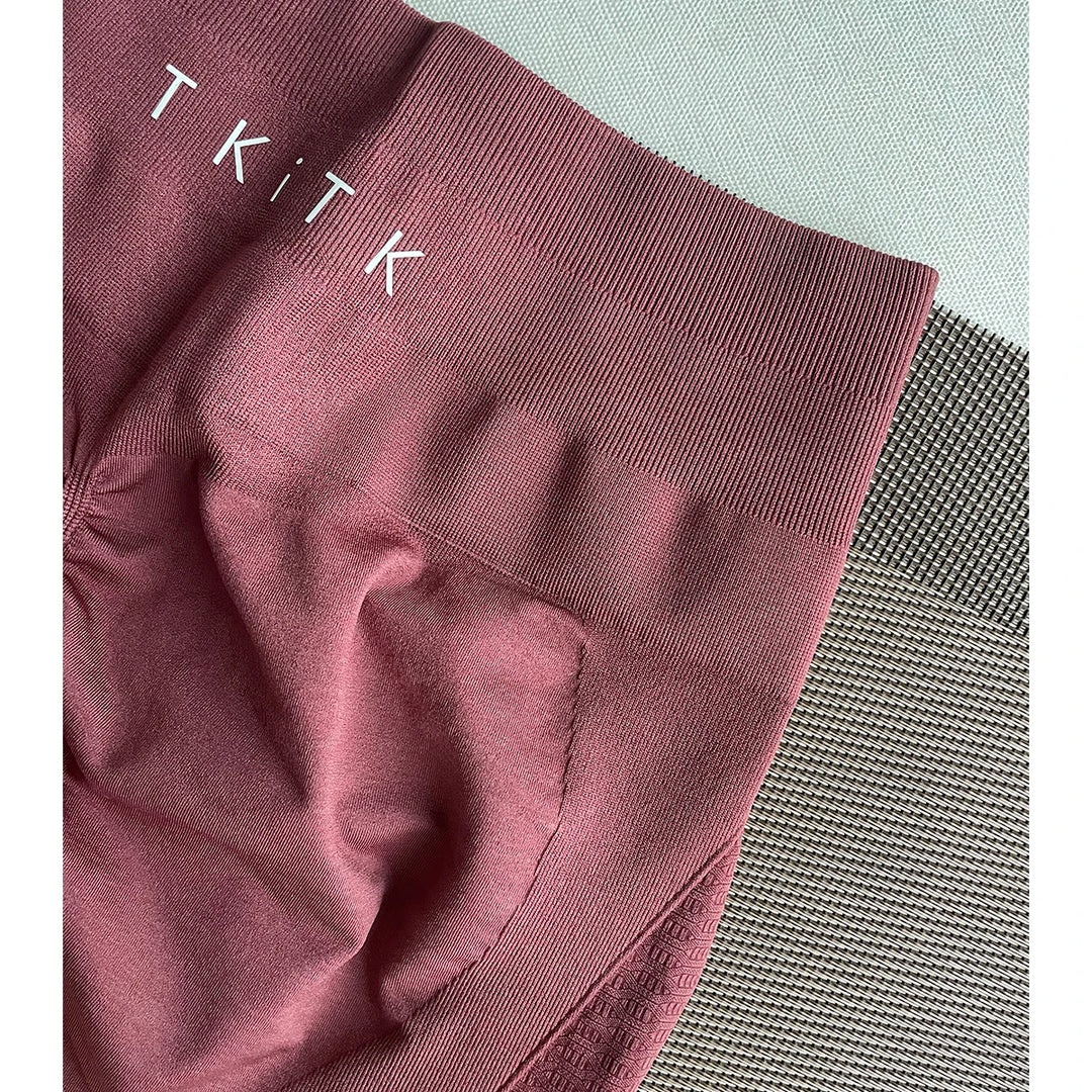 2-Piece TKITK Amplify Contour Seamless Workout Shorts – Women’s Soft Biker & Yoga Set