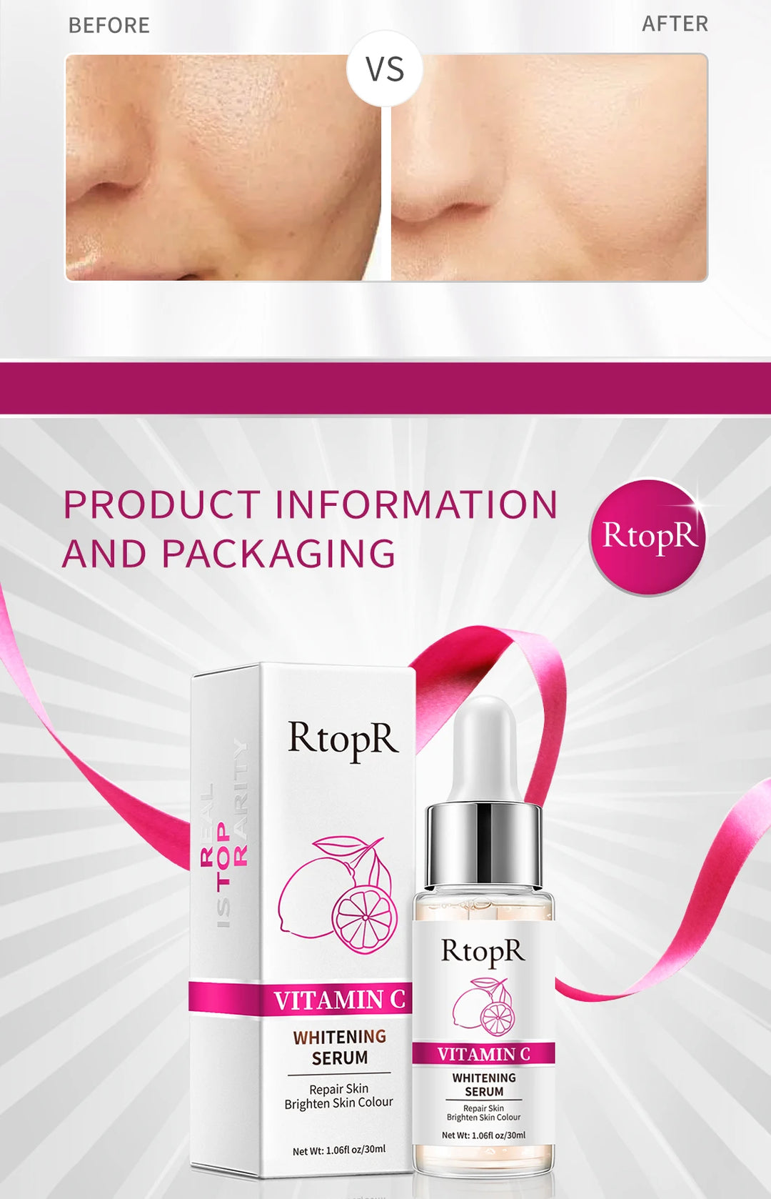 RtopR Vitamin C Whitening Serum (30ml)