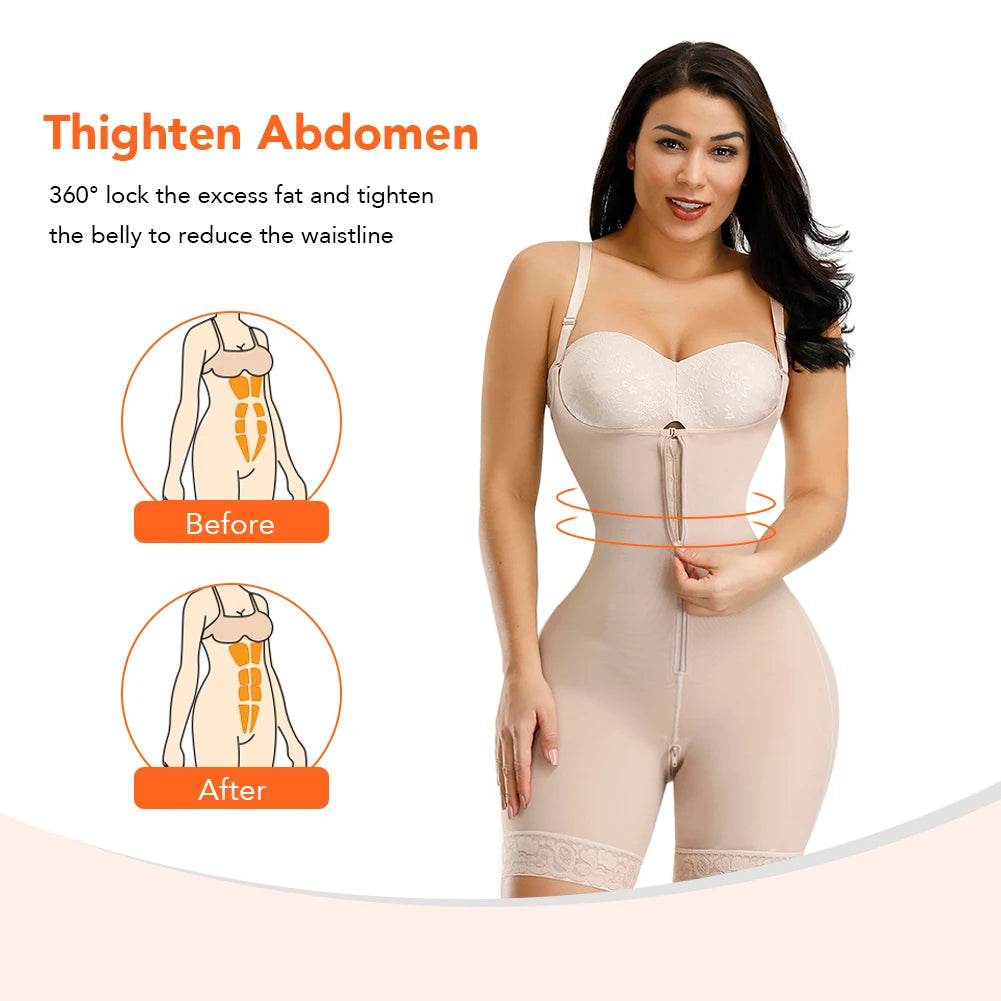 Colombian Waist Trainer Body Shaper – Postpartum Slimming & Butt Lifting Girdle