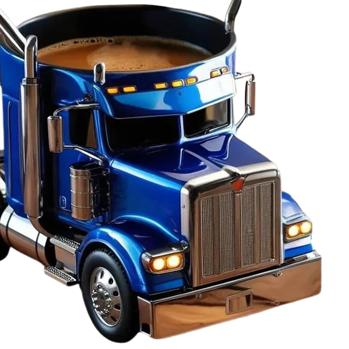 Power Drive Mug – Handcrafted Stainless Steel Semi-Truck Coffee Cup (250ml)