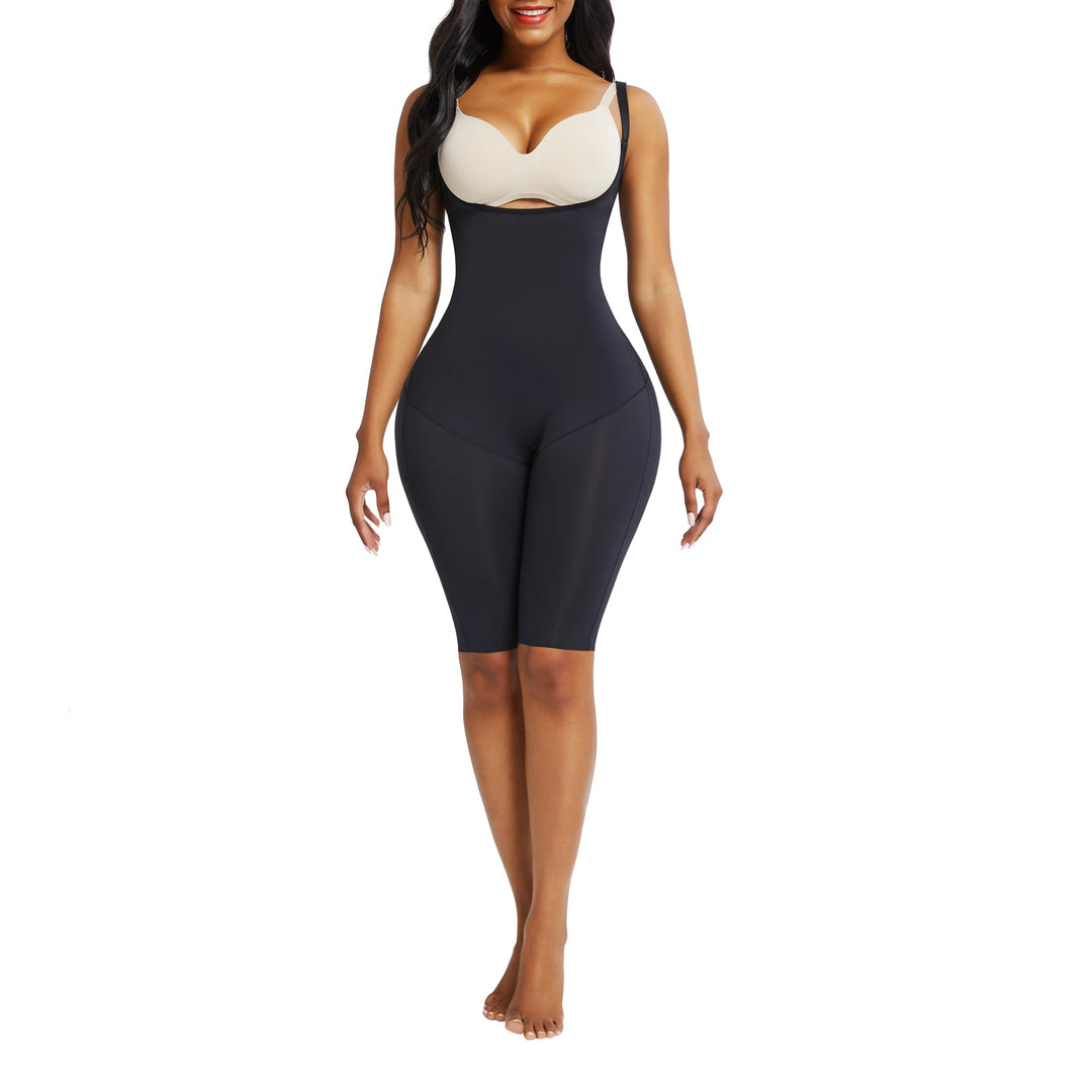HEXIN Supper High Waist Shapewear Bodysuit – Tummy Control, Butt Lifter, Underboob Support, Adjustable Straps