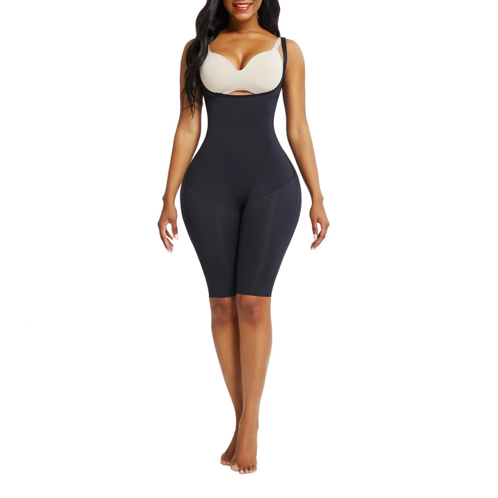 HEXIN Supper High Waist Shapewear Bodysuit – Tummy Control, Butt Lifter, Underboob Support, Adjustable Straps