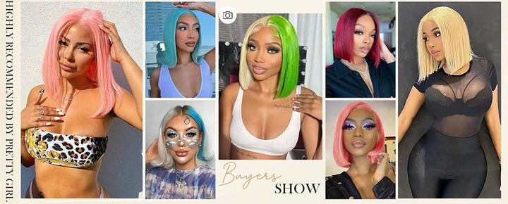 Radiance Lace Bob – 13x4 Straight Human Hair Wig in Luxe Color Options