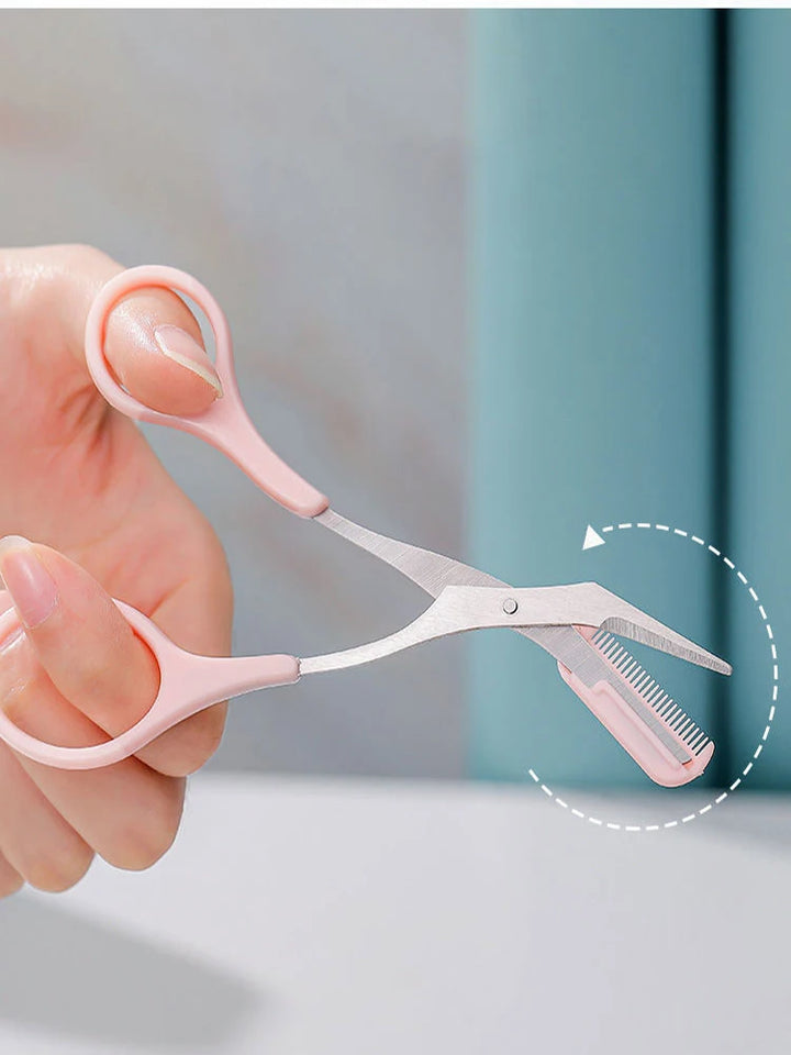 Precision Crescent Brow Shaper – Manual Trimmer with Comb