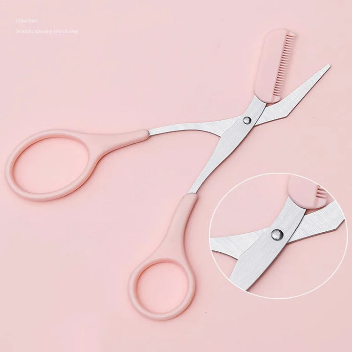 Precision Crescent Brow Shaper – Manual Trimmer with Comb