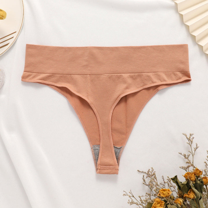 Seamless Breathable High-Rise Thong – Ultra-Comfortable Invisible Panties for Women