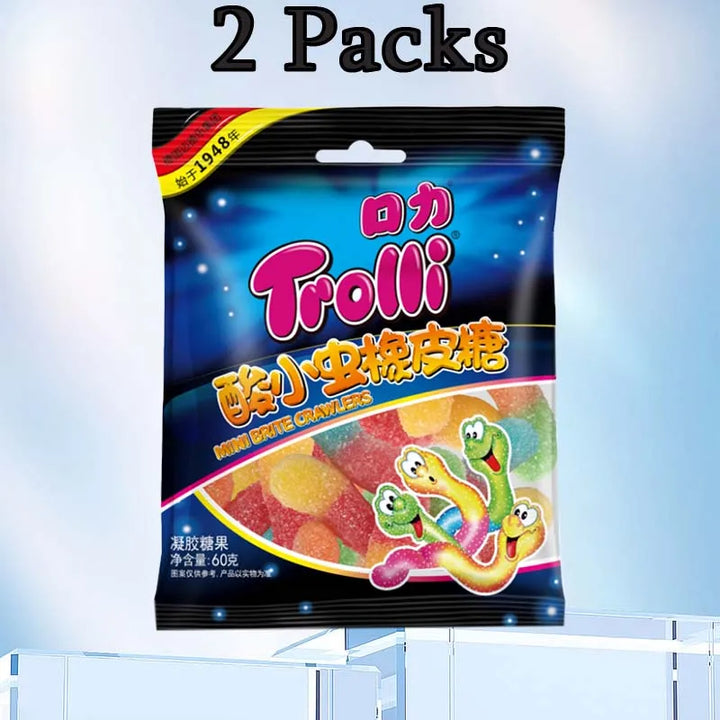 Trolli Gummi Shape Candy – Assorted Flavors, Fun Shapes (2 Packs)