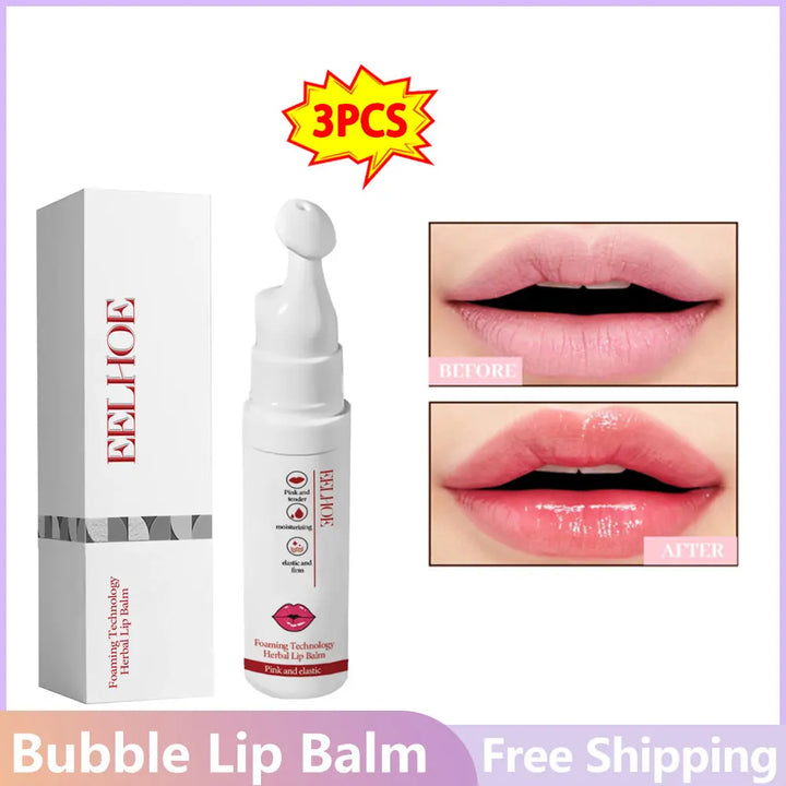 Glow Renewal Bubble Lip Balm Set – 3-Piece Exfoliating & Brightening Treatment