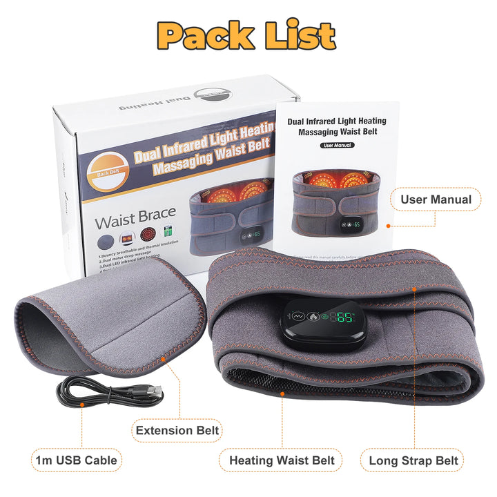 Ms.Dear Heated Waist Belt – Infrared Massage & Cramp Relief