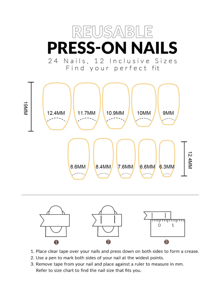 24pcs Black & Nude Squoval Nail Tips – Long Square Ombre Artificial Nails – Removable Resin Manicure Set