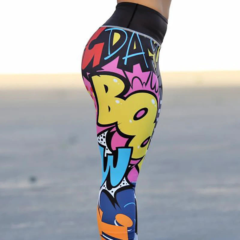 SculptLift™ Scrunch Butt Print Yoga Leggings – High Waist Push-Up Gym Pants for Women