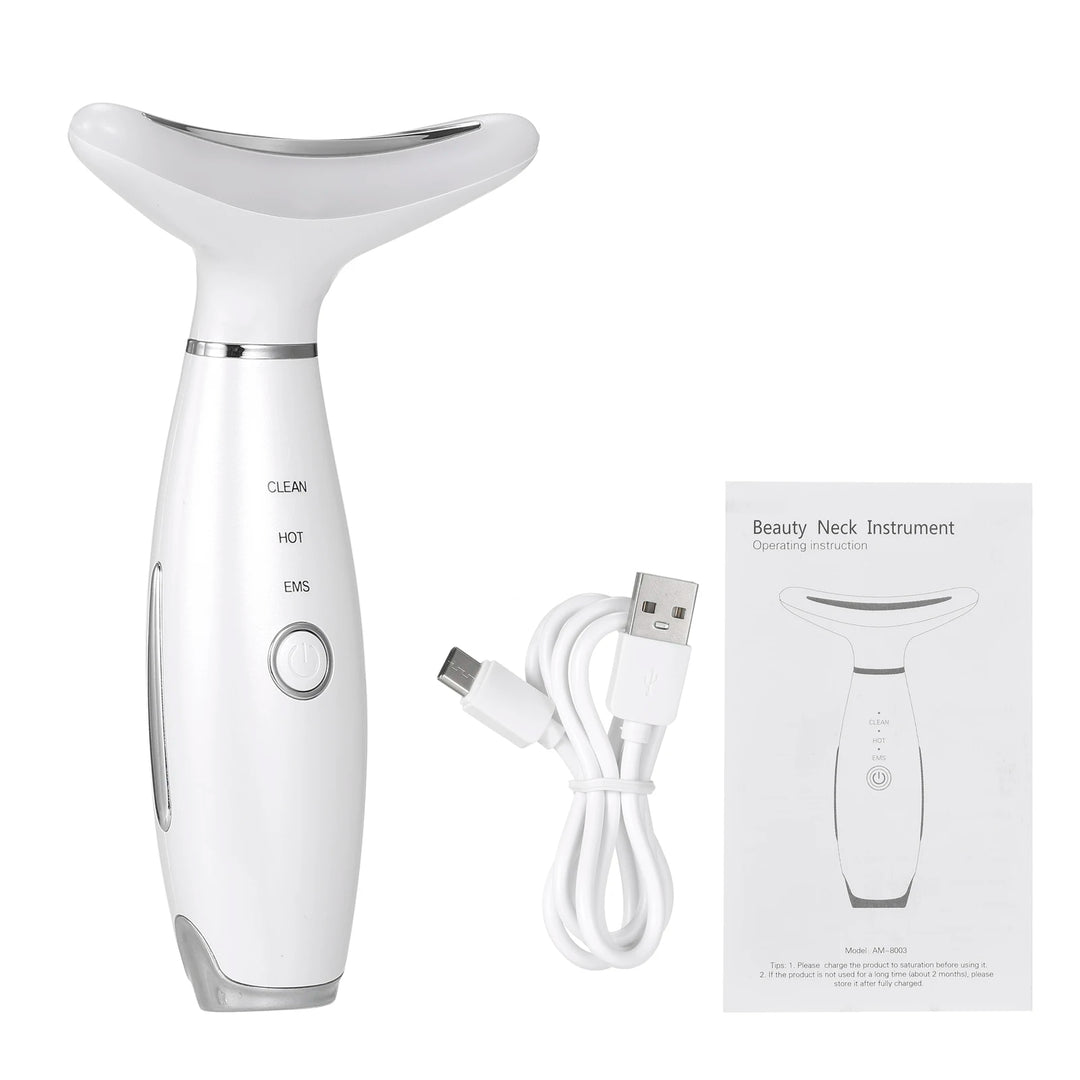 3-Color LED Neck & Face Lifting Massager