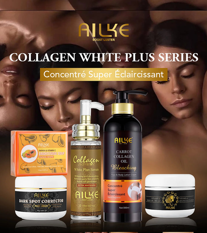 AILKE Radiance Renewal Collagen Skincare Set – Brighten, Hydrate & Even Tone