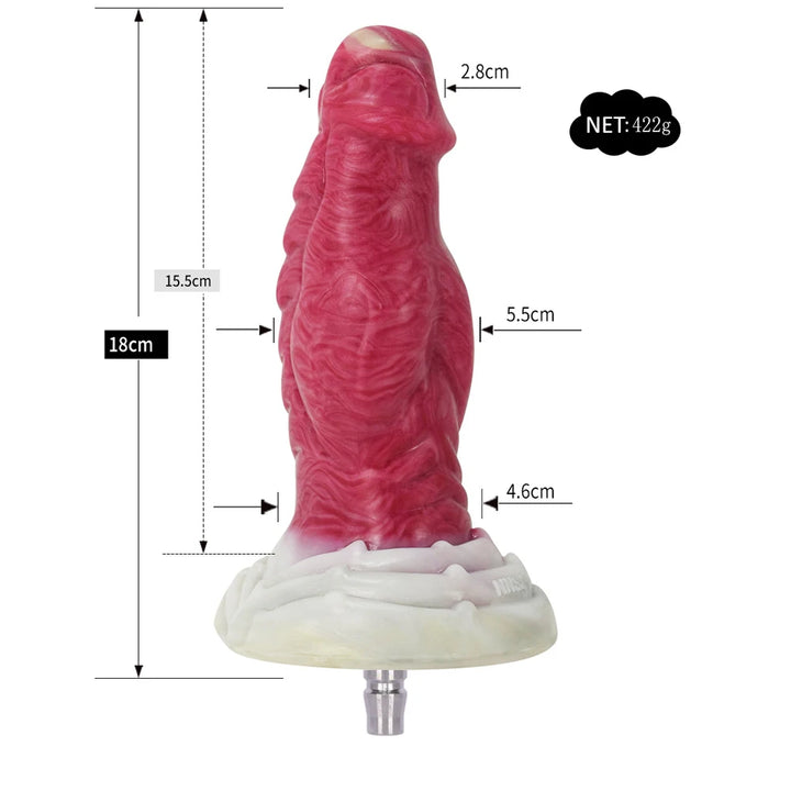 ROUGH BEAST Vac-U-Lock Sex Machine Attachment – Dildo Adapter for Quick Plug, 3XL & Suction Cup Interfaces