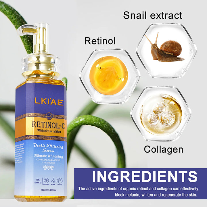 EmpowerEase Retinol-C Radiance Renewal Skincare Set – Brighten, Hydrate & Restore