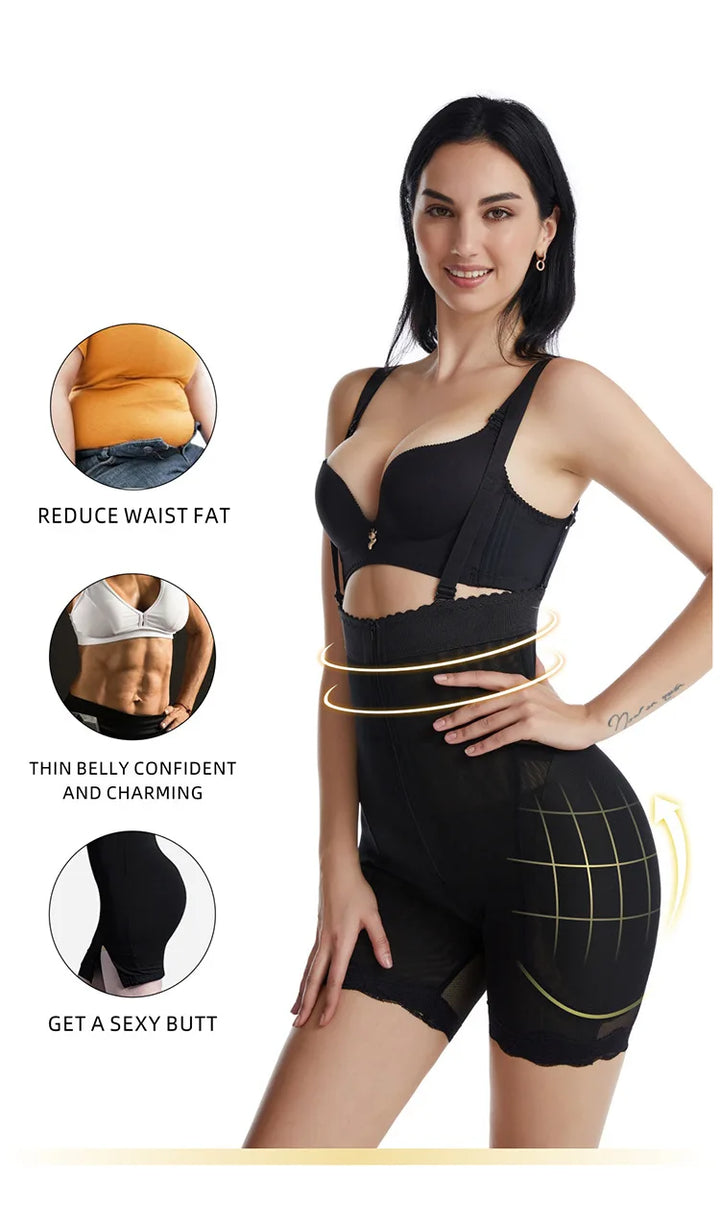 Women's Body Shaper with Hip Pads & Tummy Control