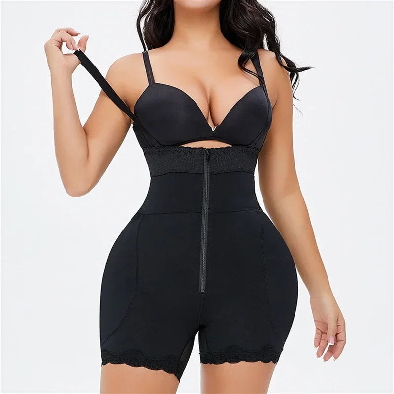 Women's Body Shaper with Hip Pads & Tummy Control
