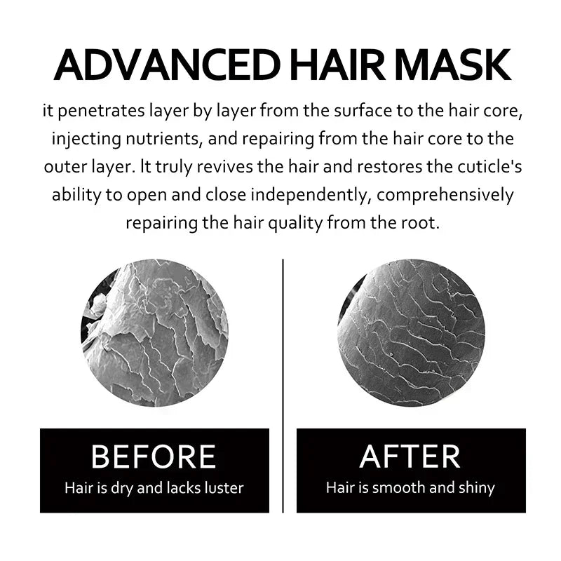 Keratin Hair Mask 5 Seconds Fast Repairing Frizz Dry Hair Anti Rolling Nourish Moisturize Soft Smooth Shiny Conditioners