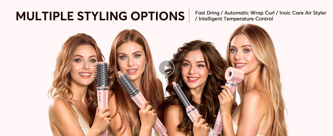 BOPCAL 5-in-1 Hair Dryer & Multi-Styler with 300M Negative Ions – Straightener, 32mm Curler, Volumizer & More
