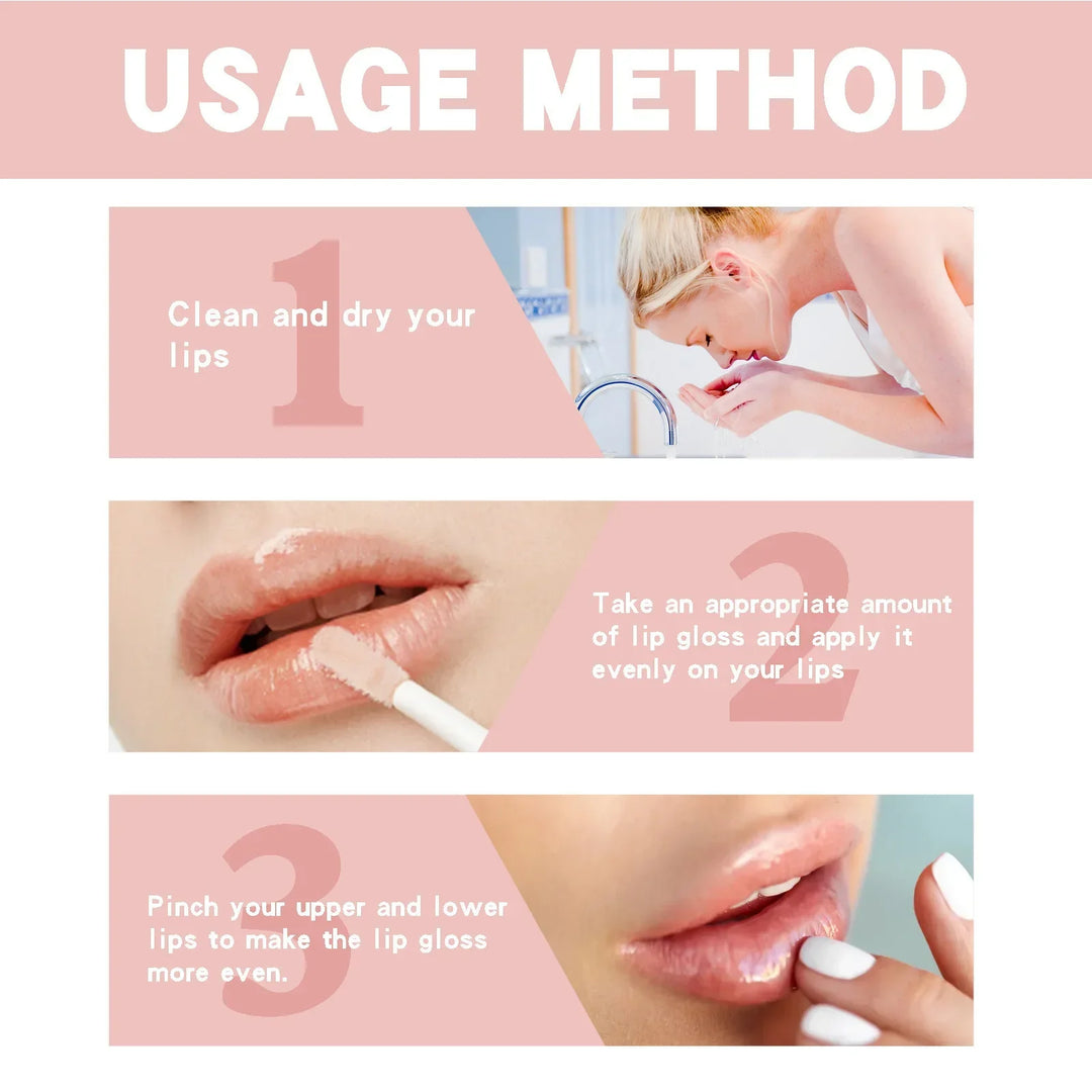Plump & Glow Lip Serum Trio – Vitamin E Moisture Gloss
