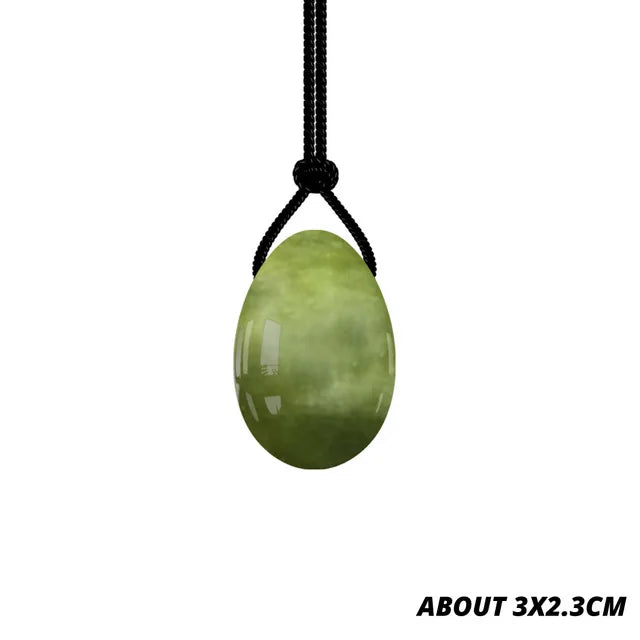 100% Natural Stone Jade Egg Yoni Egg Set Tightening Vaginal Kegel Muscle Exerciser Pelvic Crystal Massage Ball Wand Set