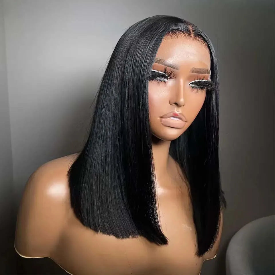 Power Precision Bob – 13x4 Lace Front Straight Human Hair Wig