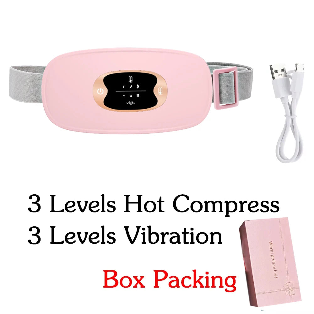 Smart Heating Belt for Menstrual Cramp Relief – Wireless & USB Rechargeable