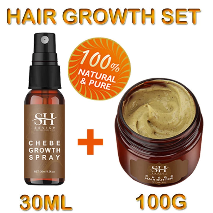 Chebe PowerGrow Hair Revival Set – Anti-Breakage & Fast Growth Oil for Thicker, Stronger Hair