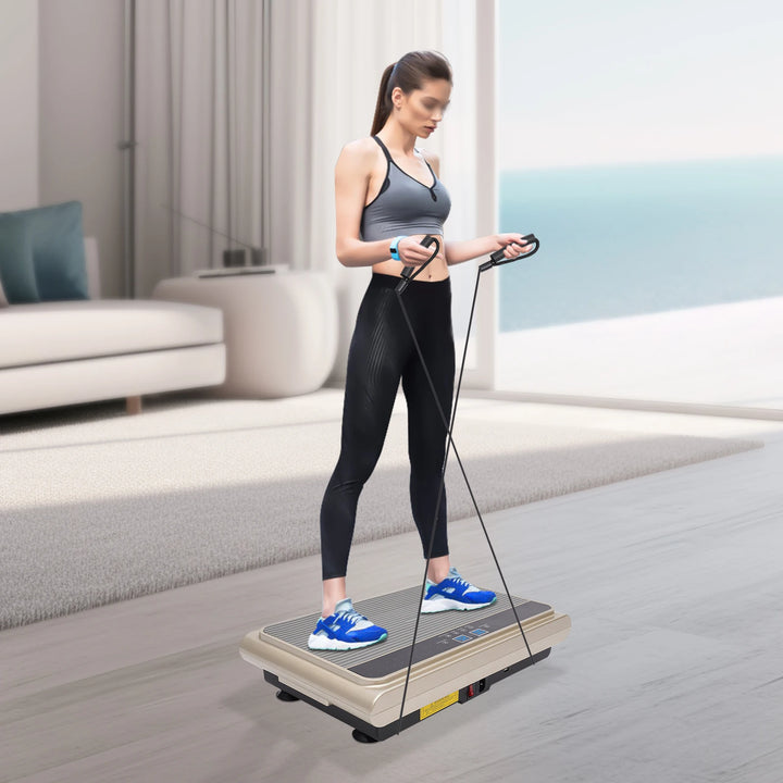 EmpowerVibe Balance+ Vibration Plate with LCD, Bluetooth & Resistance Bands