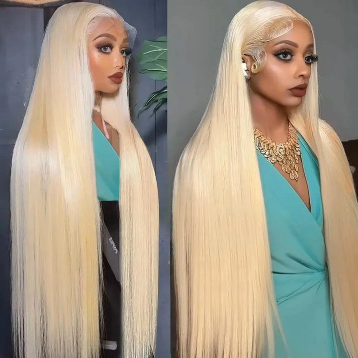 Luxe Power Length Wig – 613 Honey Blonde HD Lace Frontal (36–38")