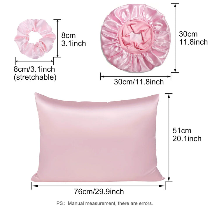 Silken Dreams 4-Piece Satin Sleep Set