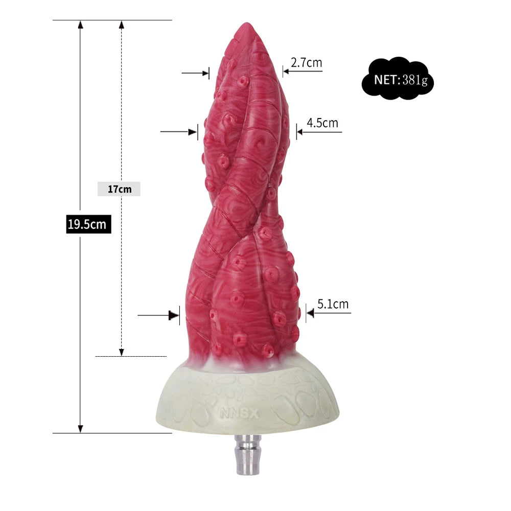 ROUGH BEAST Vac-U-Lock Sex Machine Attachment – Dildo Adapter for Quick Plug, 3XL & Suction Cup Interfaces