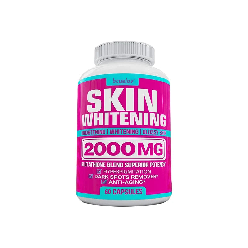 Bcuelov Glutathione Complex – Advanced Skin Brightening & Anti-Aging Antioxidant Formula – 60/120 Capsules