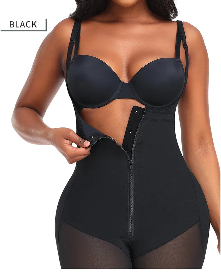 Fajas High Compression Shapewear Bodysuit for Women – Tummy Control & Thigh Slimming
