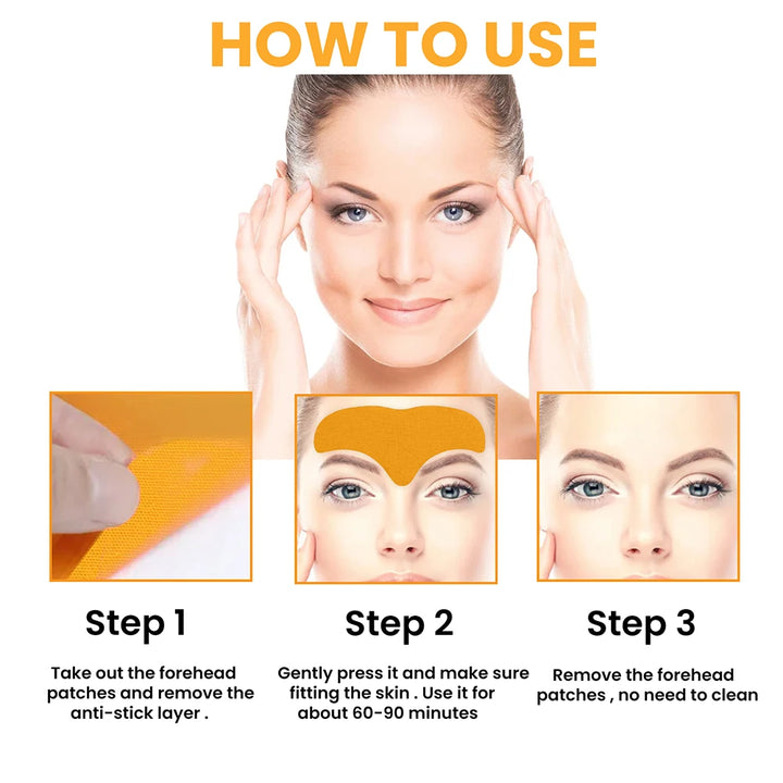 EmpowerEase Collagen Forehead Wrinkle Patches – Smoothing, Lifting & Anti-Aging Care (10-Pack)