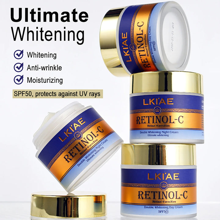 EmpowerEase Retinol-C Radiance Renewal Skincare Set – Brighten, Hydrate & Restore