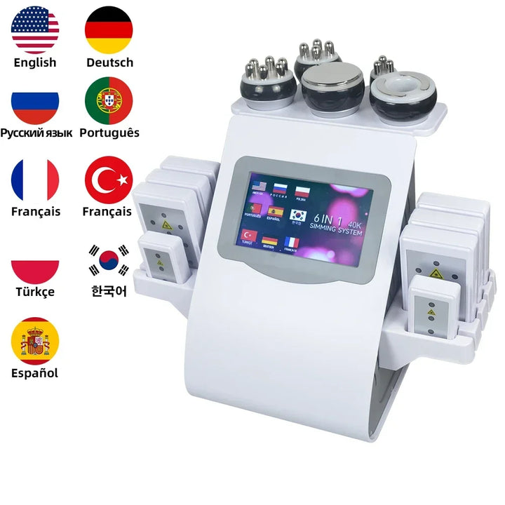 Missheart 6-in-1 Professional KIM 8 40K Cavitation & RF EMS Machine – Body Slimming, Facial Lifting & Skin Tightening