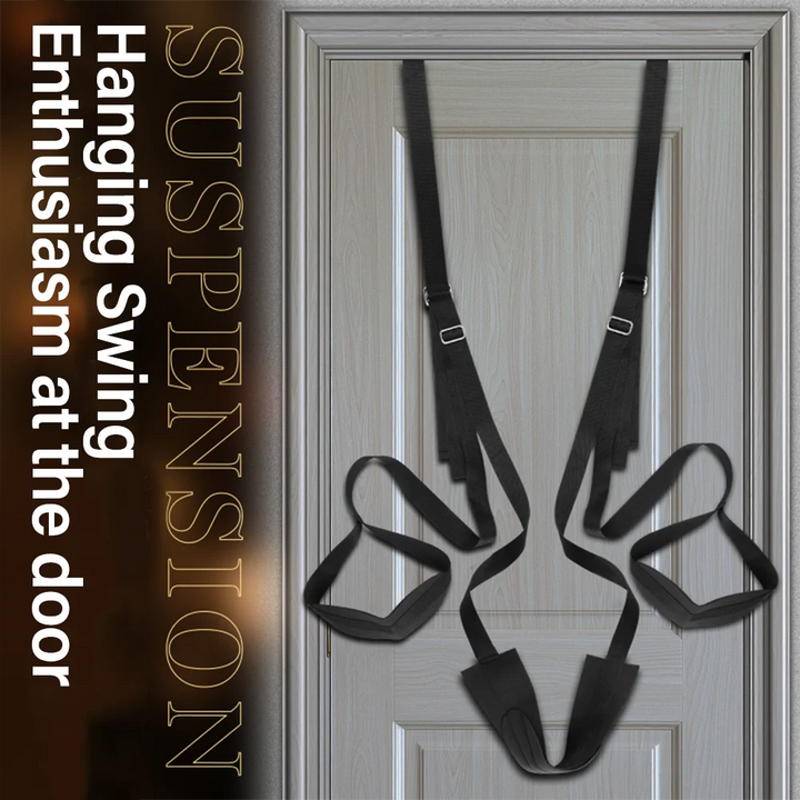 BDSM Door Sex Swing Chair – Adjustable Bondage Sling with Restraints, Detachable Seat, Couples Intimacy & Pleasure Harness