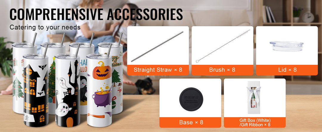 EmpowerMug™ DIY Sublimation Tumbler Set – 20oz Stainless Steel (8–50 pcs)